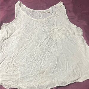 Faded Glory White Scoop Neck Tank